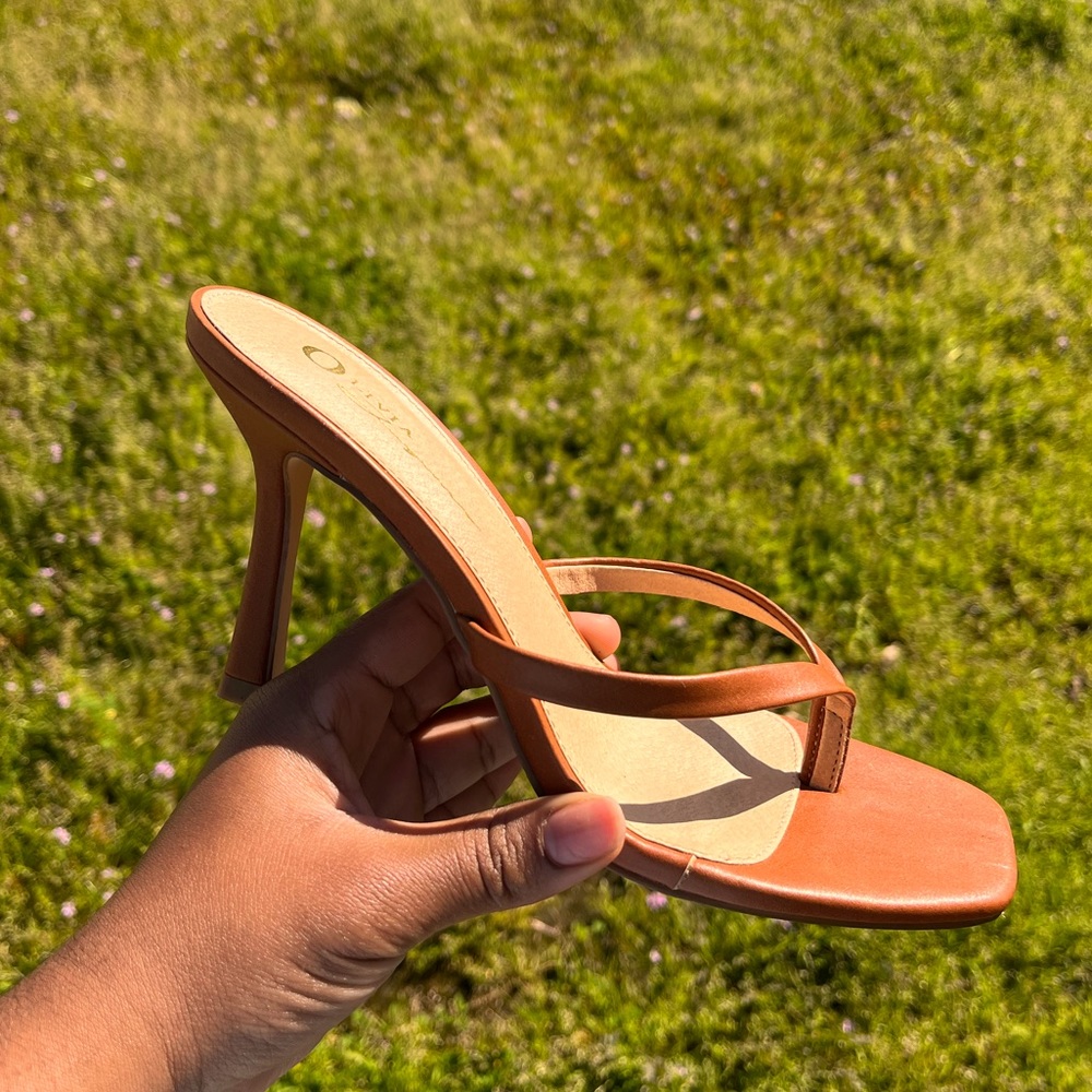 Open Toe sandal heels (size 8)